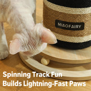 Sisal Rope Cat Scratching Post with Ball – Durable Cat Scratcher Toy